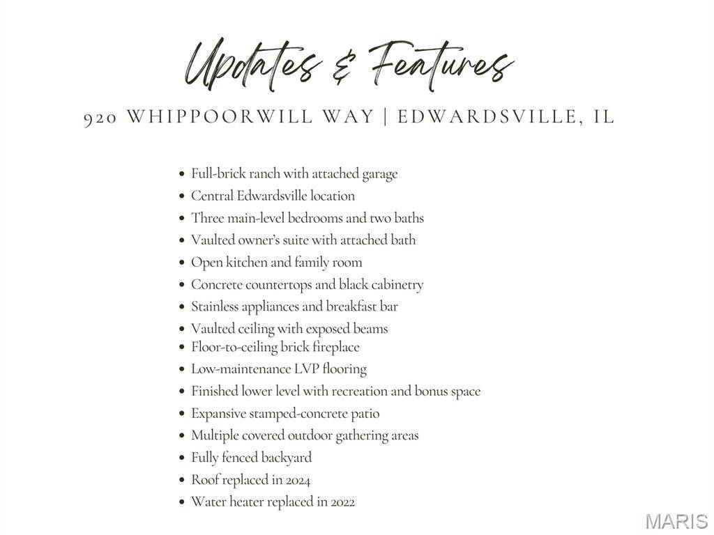 920 Whippoorwill WAY, Edwardsville, IL 62025