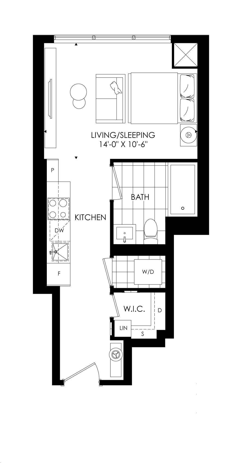 89 Church ST #1205, Toronto C08, ON M3C 3S2