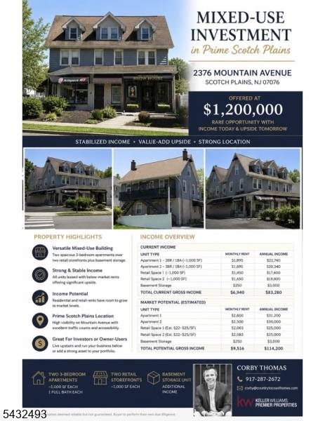 2376 Mountain Ave, Scotch Plains Twp., NJ 07076