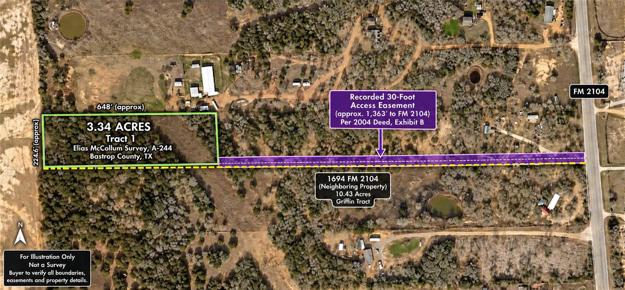 TBD FM 2104, Paige, TX 78659