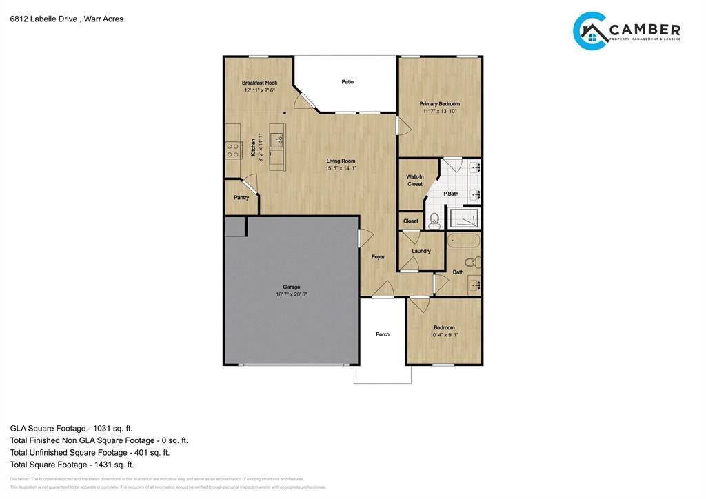 6813 Labelle DR, Warr Acres, OK 73132