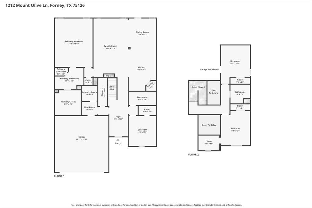1212 Mount Olive Lane, Forney, TX 75126