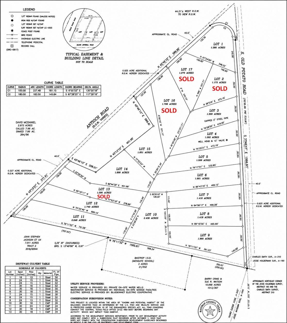 Lot 1 South Old Potato RD, Paige, TX 78659