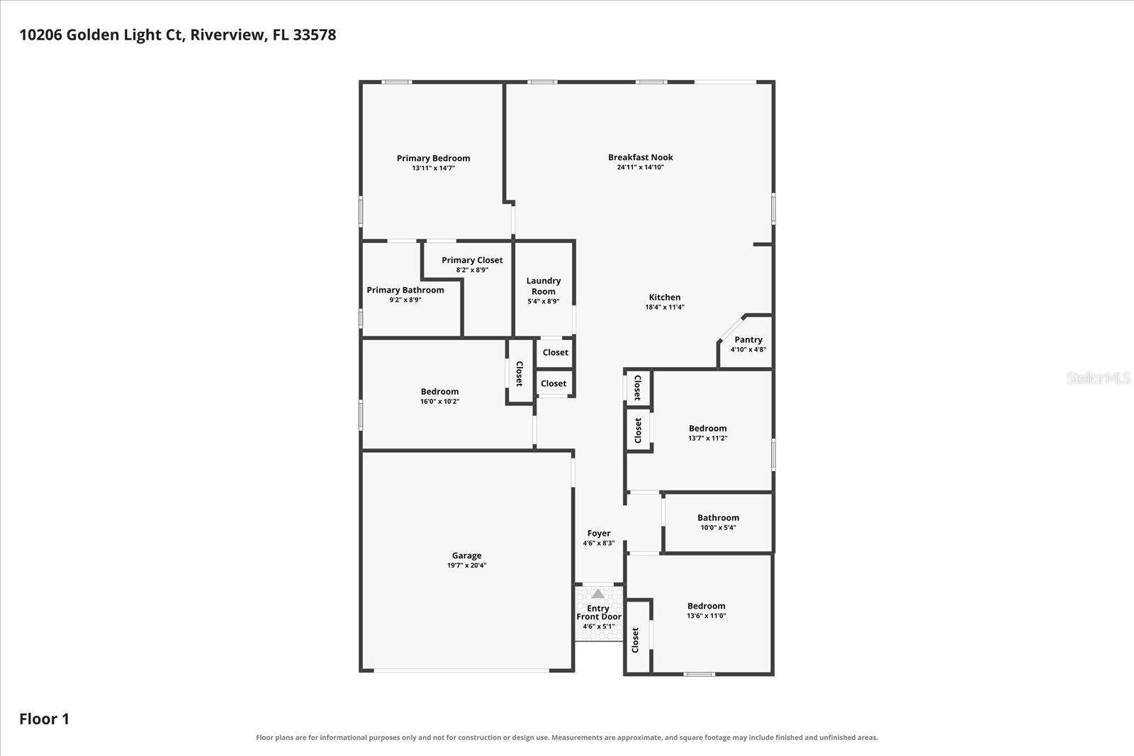 10206 GOLDEN LIGHT CT, Riverview, FL 33578
