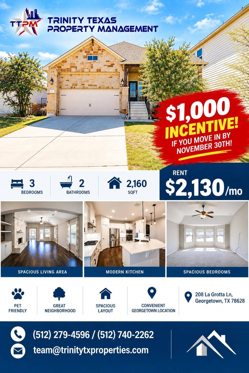 208 La Grotta LN, Georgetown, TX 78628