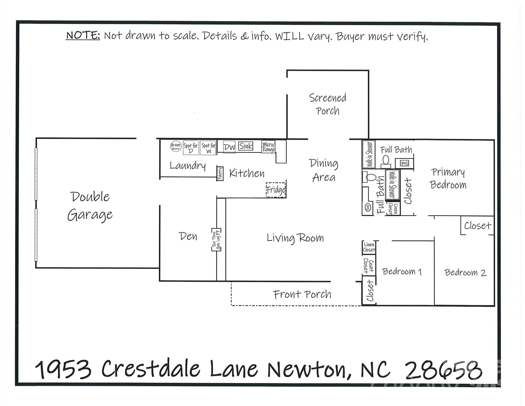 1953 Crestdale LN, Newton, NC 28658