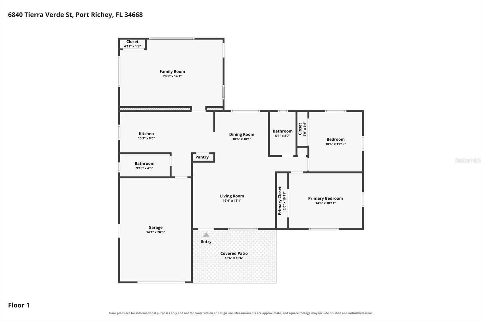 6840 TIERRA VERDE ST, Port Richey, FL 34668