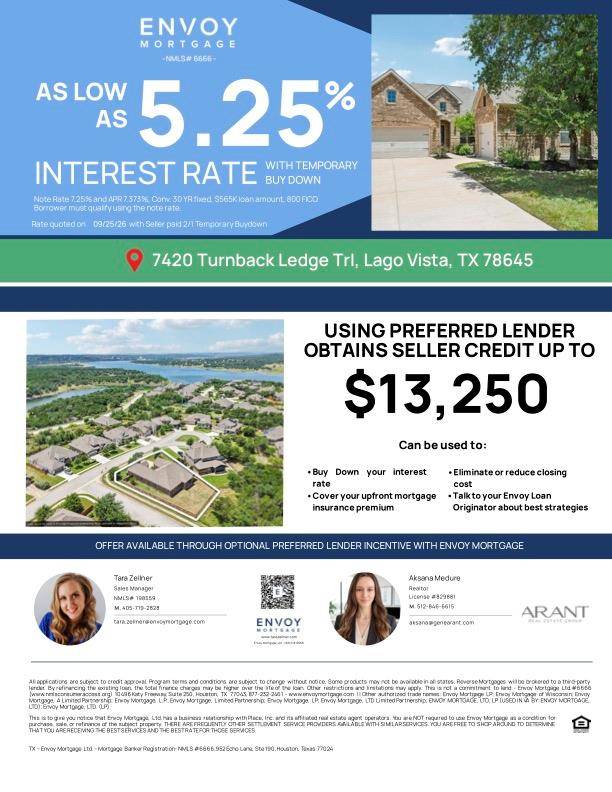 7420 Turnback Ledge TRL, Lago Vista, TX 78645
