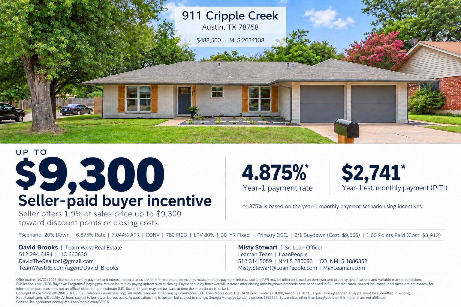 911 Cripple Creek DR, Austin, TX 78758