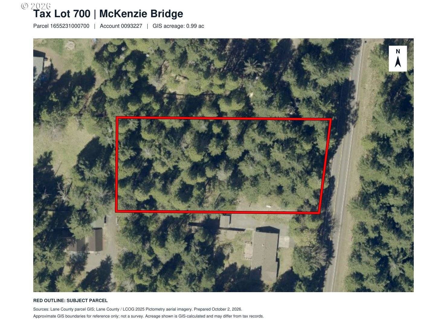 1655231000700, Mc Kenzie Bridge, OR 97413