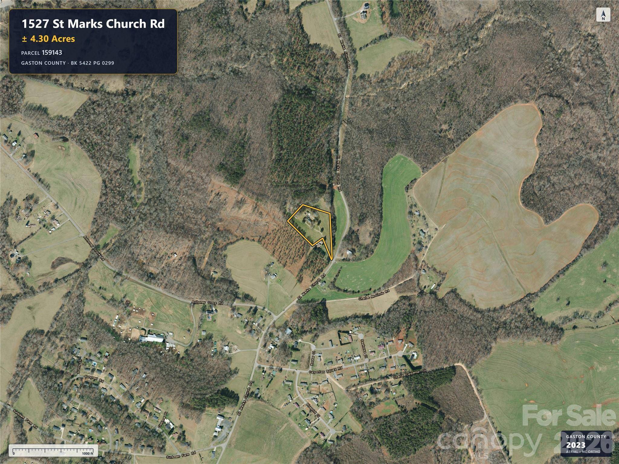 1527 St Marks Church RD, Crouse, NC 28033