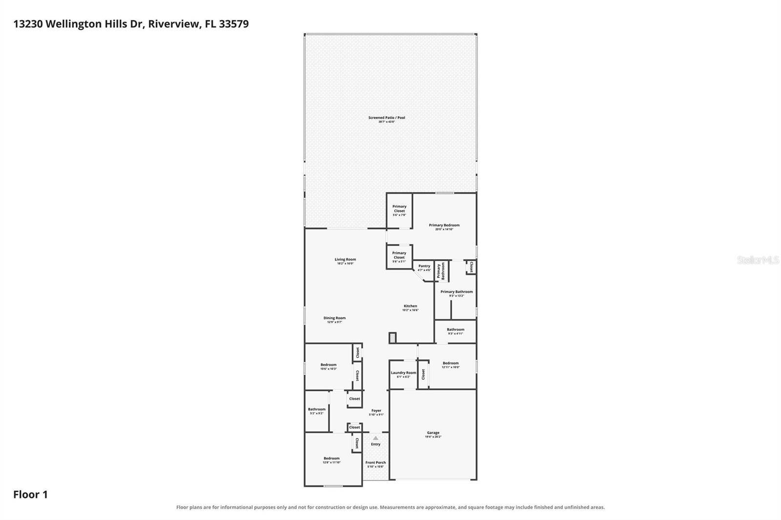 13230 WELLINGTON HILLS DR, Riverview, FL 33579