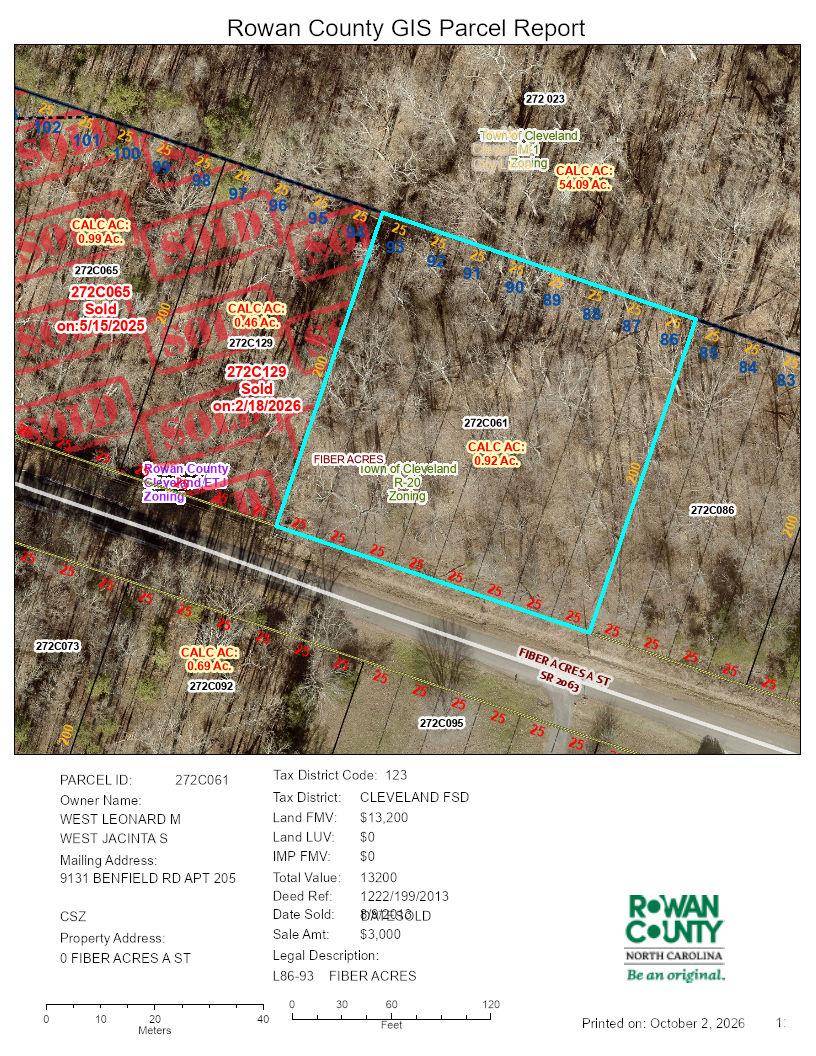 000 Fiber Acres A ST #86, Cleveland, NC 27013