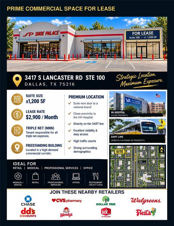 3417 S Lancaster Road #100, Dallas, TX 75216