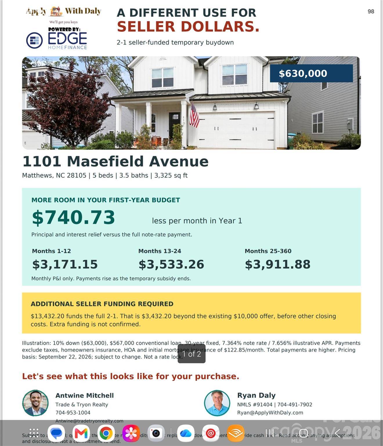 1101 Masefield AVE, Matthews, NC 28105