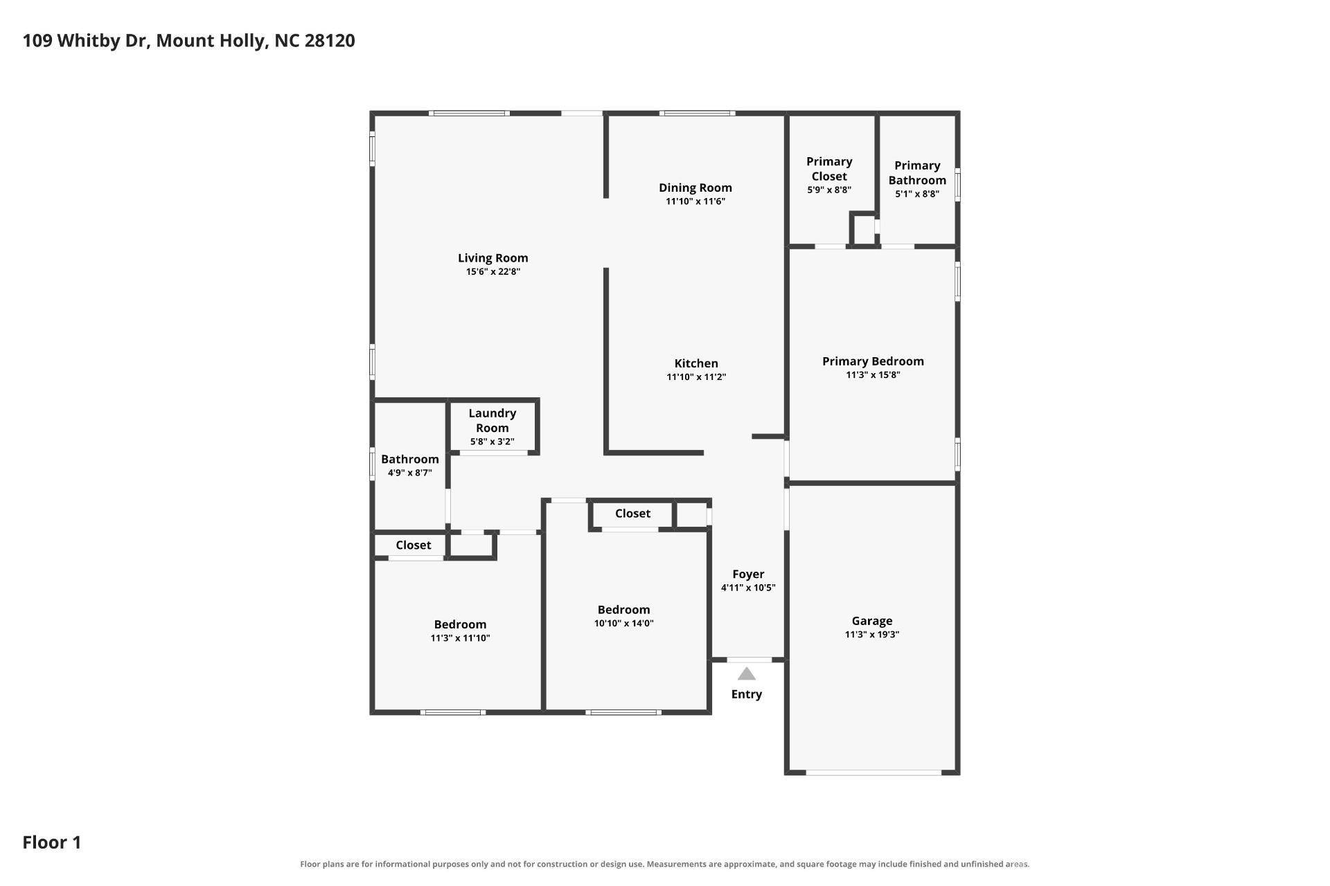 109 Whitby DR, Mount Holly, NC 28120