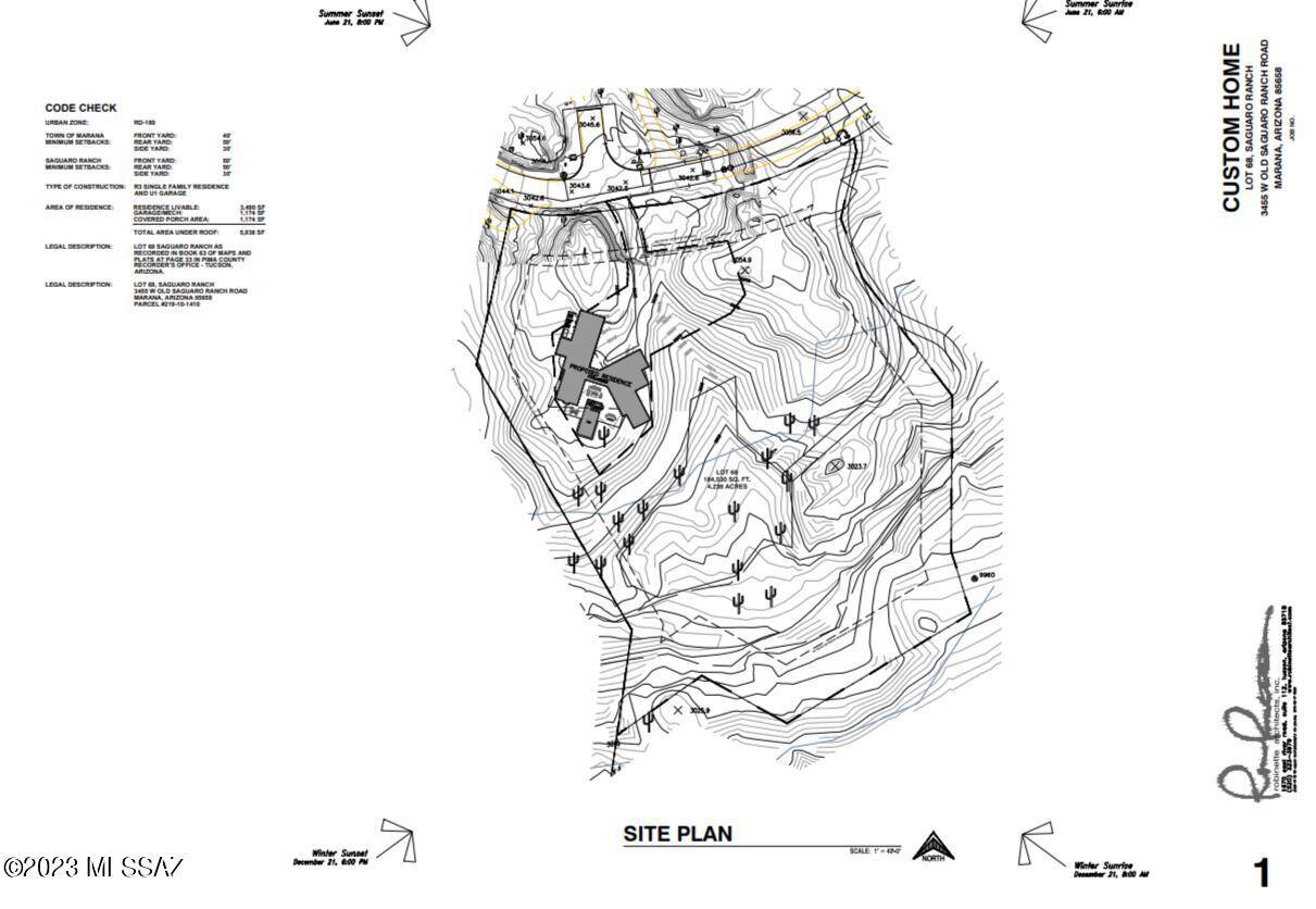 Marana, AZ 85658,3455 W Old Saguaro Ranch Road #Lot 68