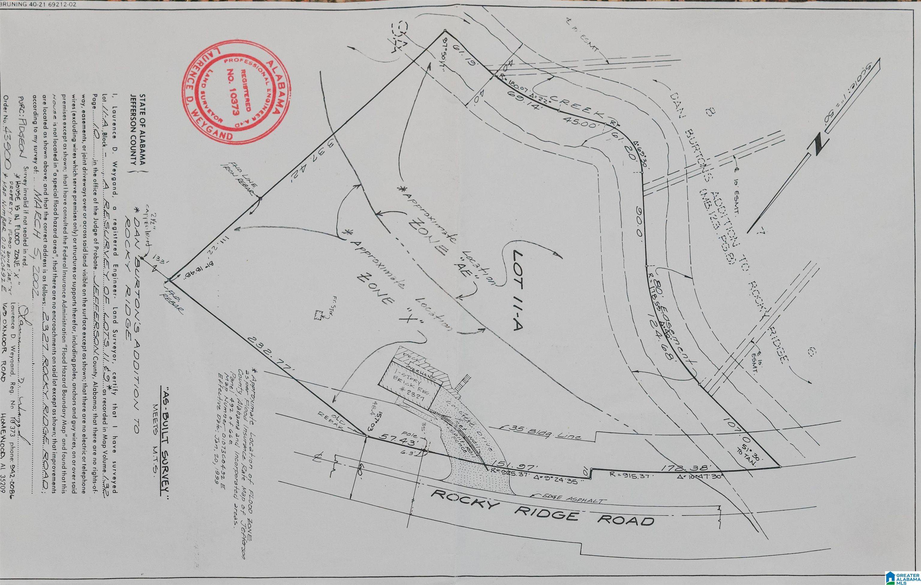 Hoover, AL 35216,2327 ROCK RIDGE ROAD #Lot 11-A