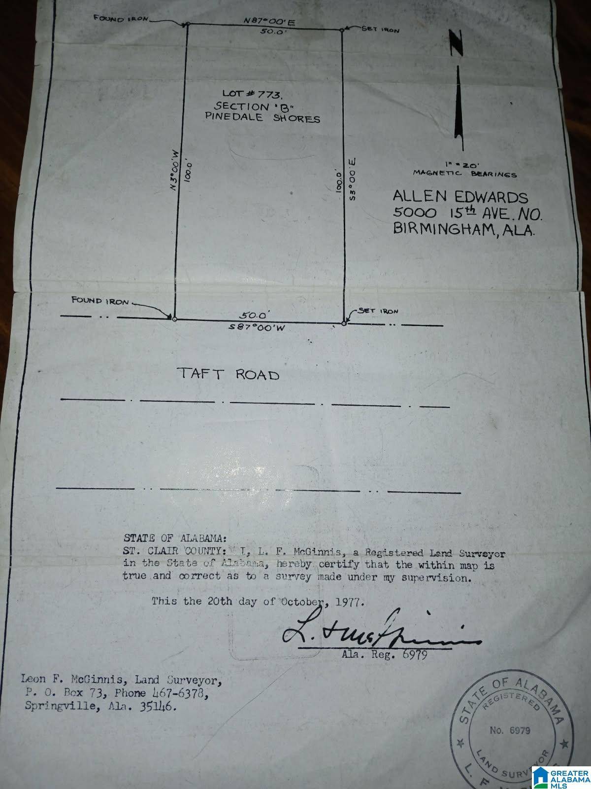 Ashville, AL 35953,LOT 773 TAFT ROAD #773