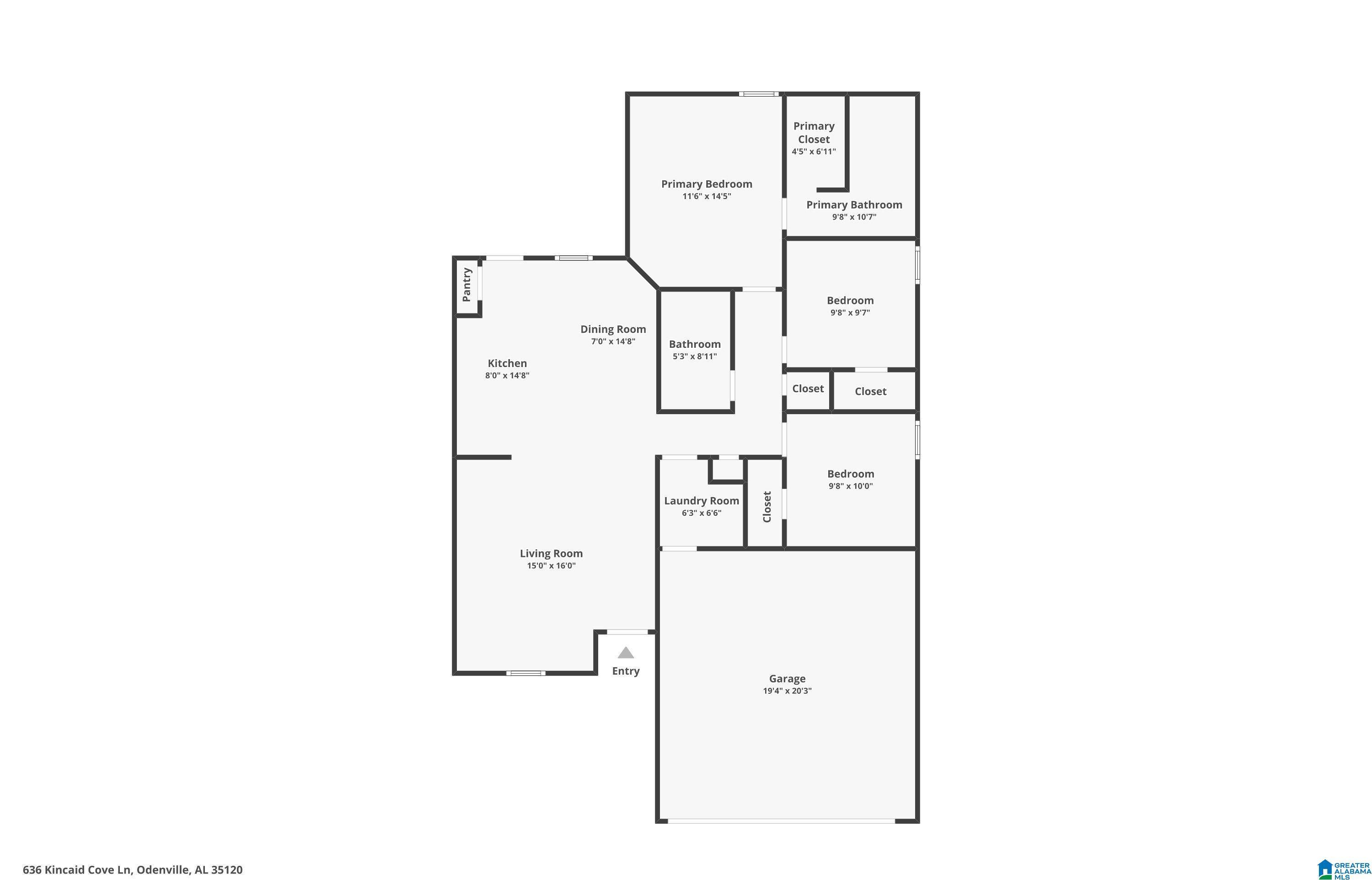 Odenville, AL 35120,636 KINCAID COVE LANE
