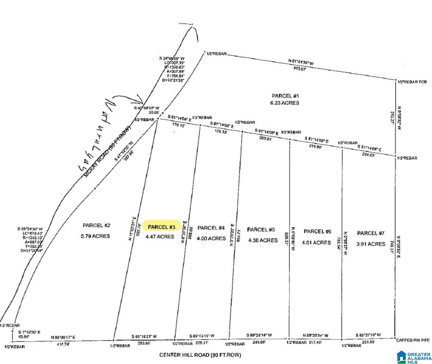 Delta, AL 36258,CENTER HILL ROAD #4.47 acres