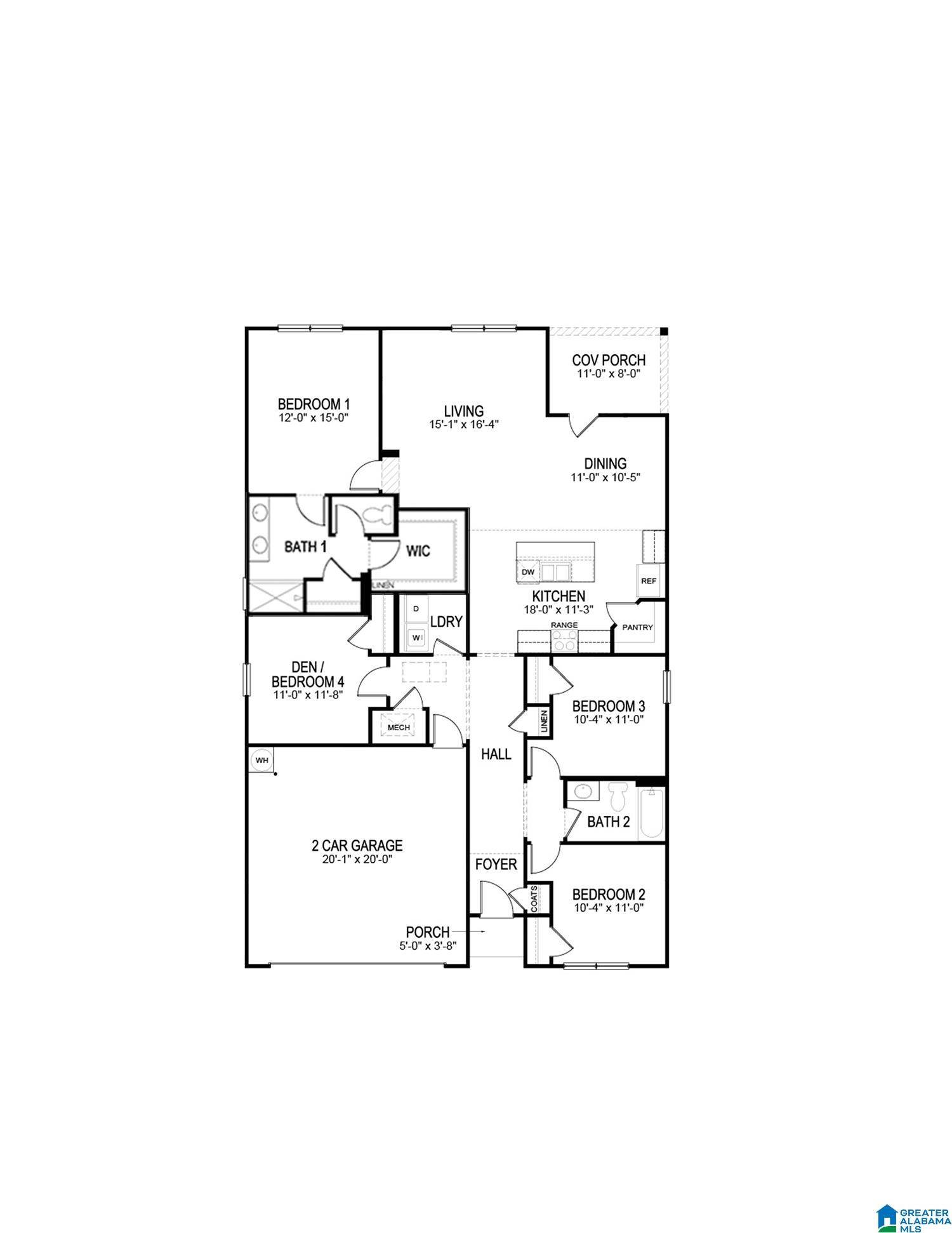 Mount Olive, AL 35117,4096 BROOKSIDE DRIVE