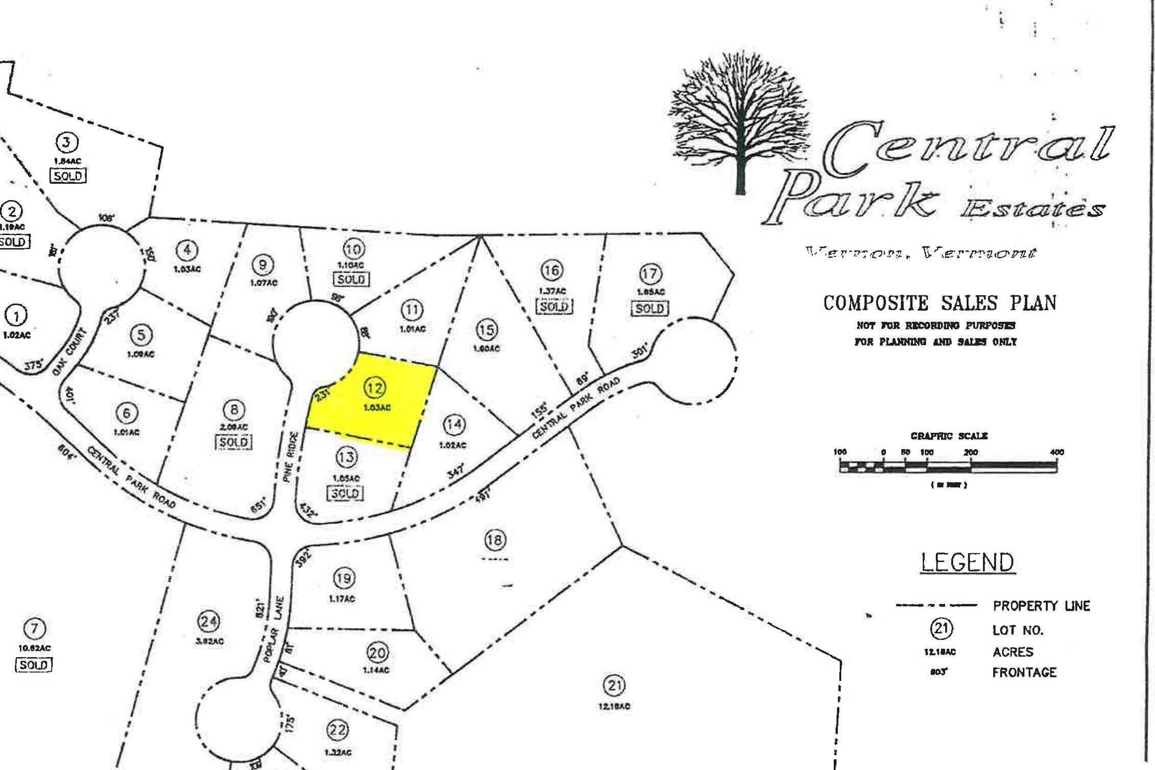 Vernon, VT 05354,Lot 12 Central Park EST