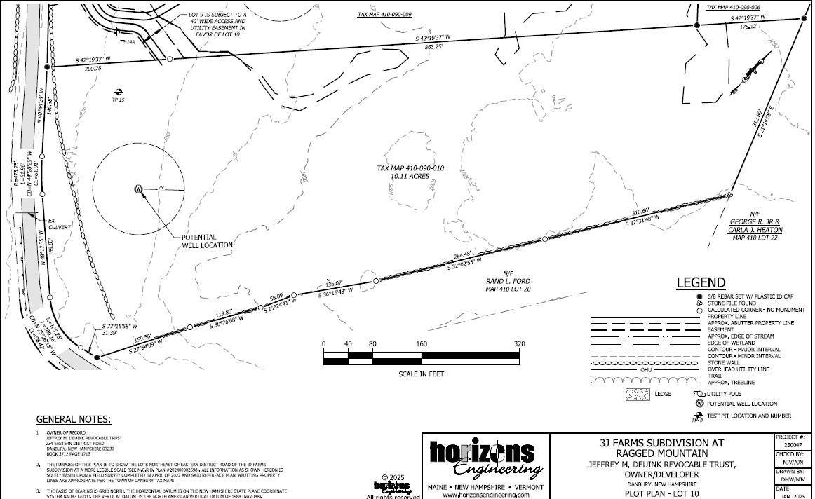 Danbury, NH 03230,410-090-010 Eastern District RD #10