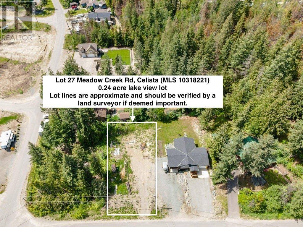 Celista, BC V0E1M6,Lot 27 Meadow Creek Road