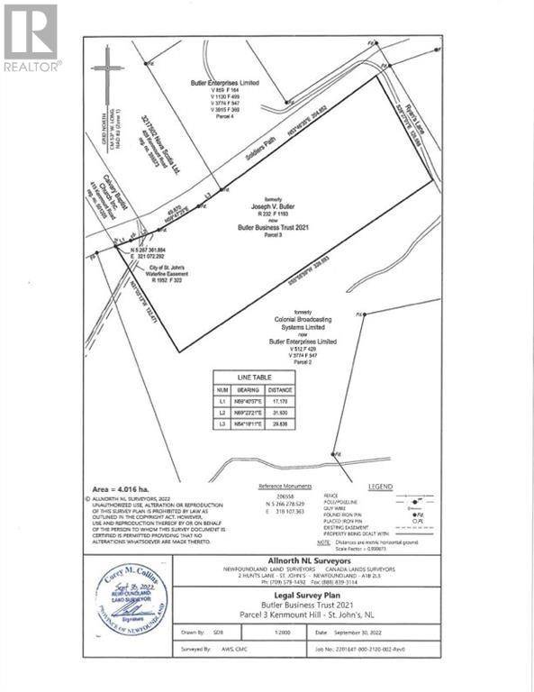 St John's, NL A1B1W1,Parcel 3 Kenmount Hill