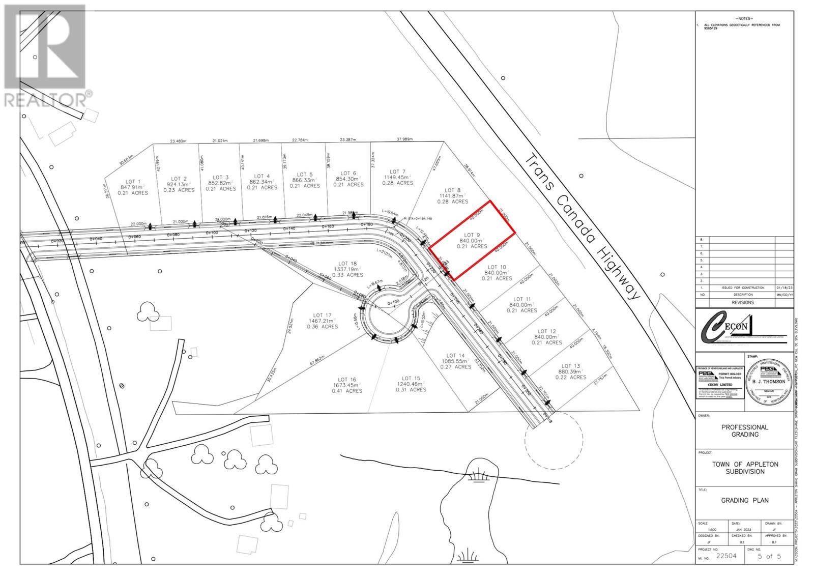Appleton, NL A1V1W7,Lot 9 Temple Avenue