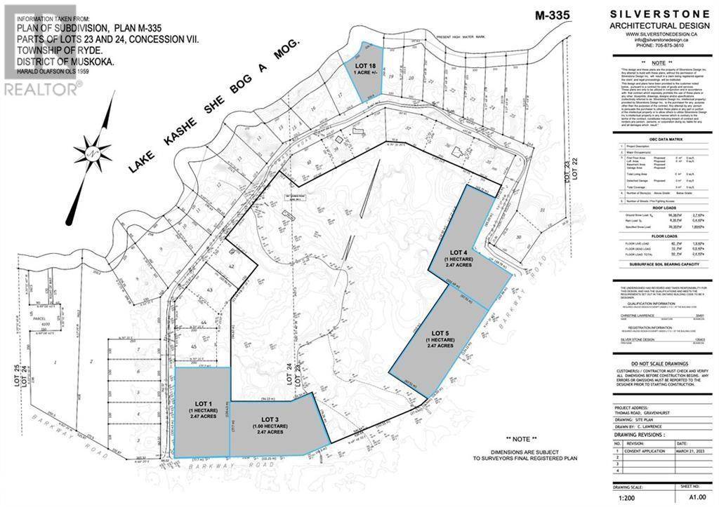 Gravenhurst, ON P1P1R3,1067 THOMAS Road Unit# LOT 3 (Barkway Rd)