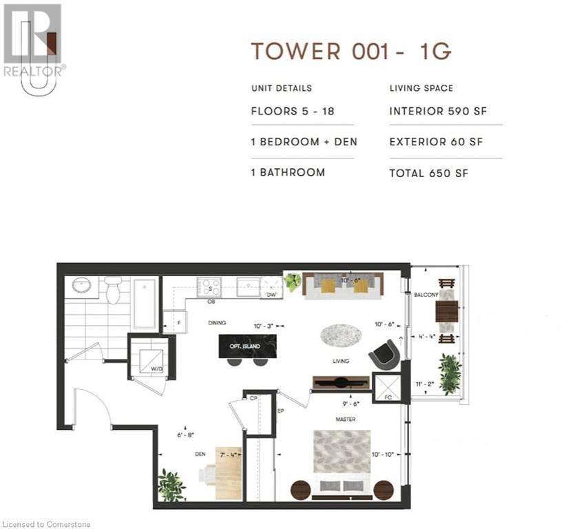Kitchener, ON N2G0E3,5 WELLINGTON ST South #1108