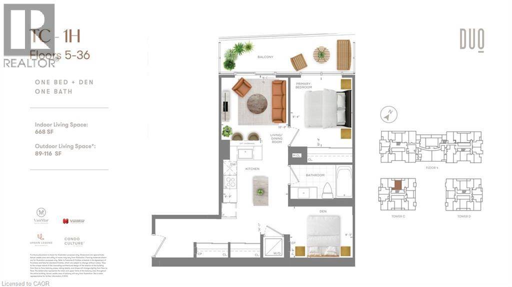 Kitchener, ON N2G0G5,25 WELLINGTON ST South #1108