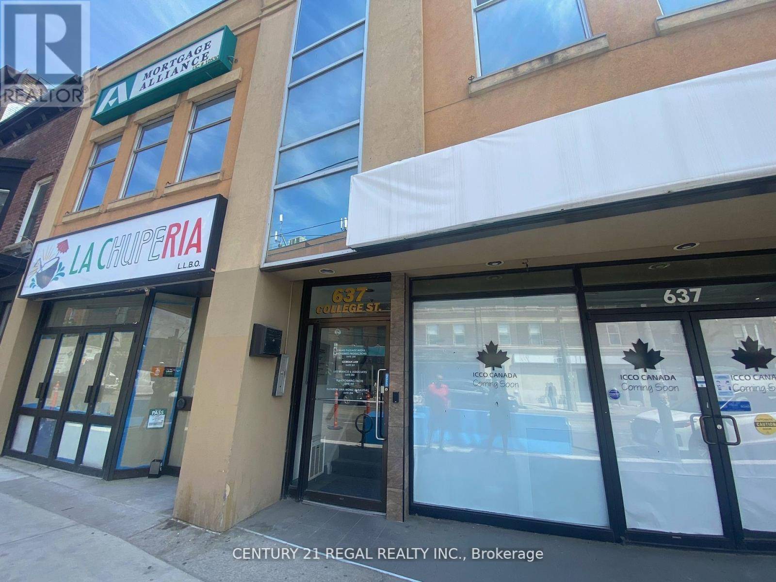 Toronto (palmerston-little Italy), ON M6G1B5,637 College ST #200