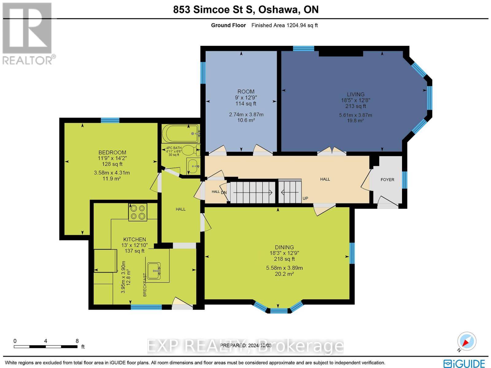 Oshawa (lakeview), ON L1H4K8,853 SIMCOE STREET S