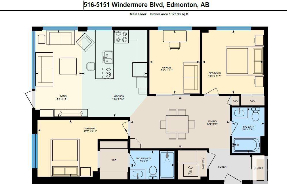 Edmonton, AB T6W2K4,#516 5151 Windermere BV SW
