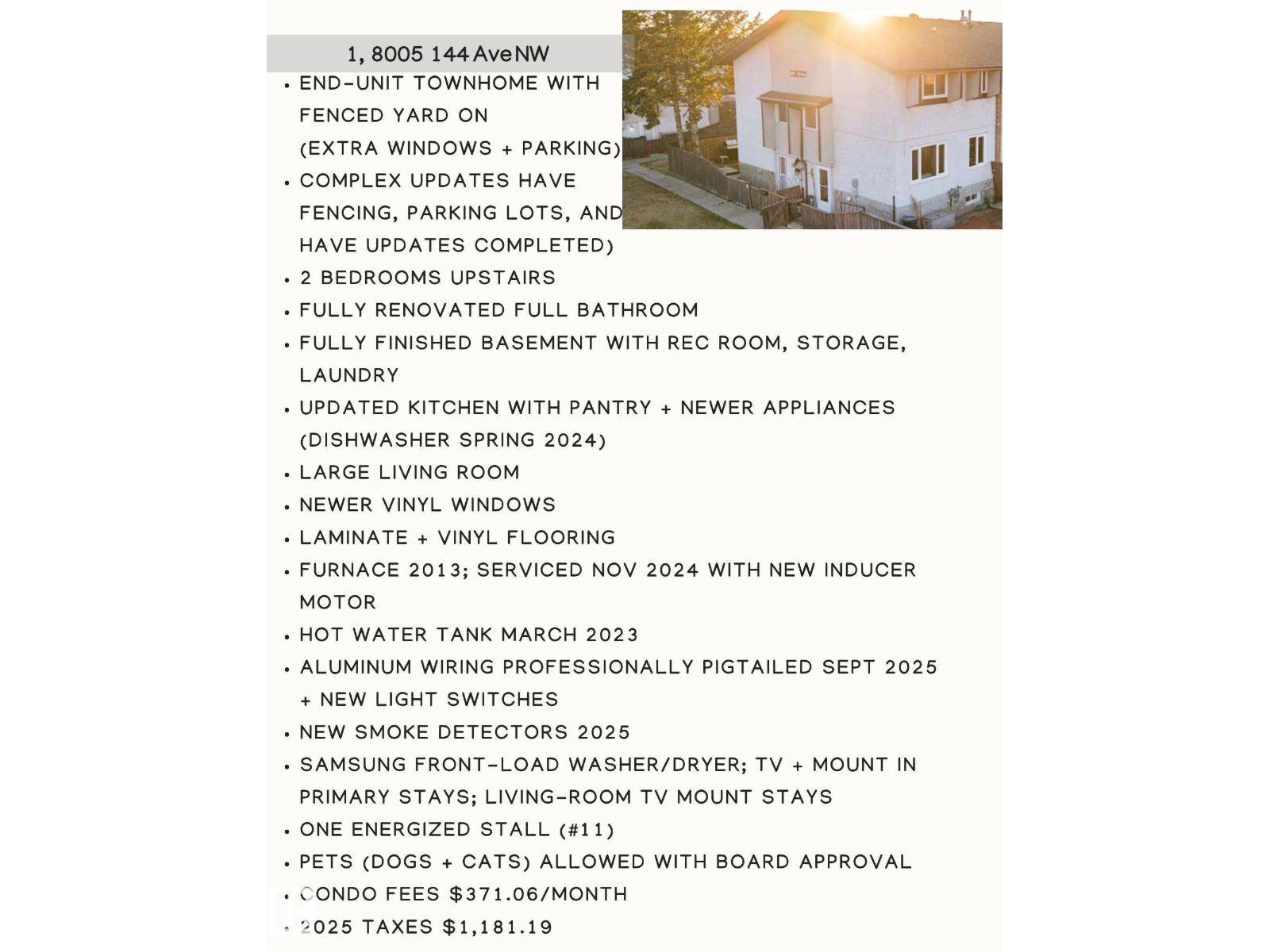 Edmonton, AB T5C2S5,#1 8005 144 AV NW