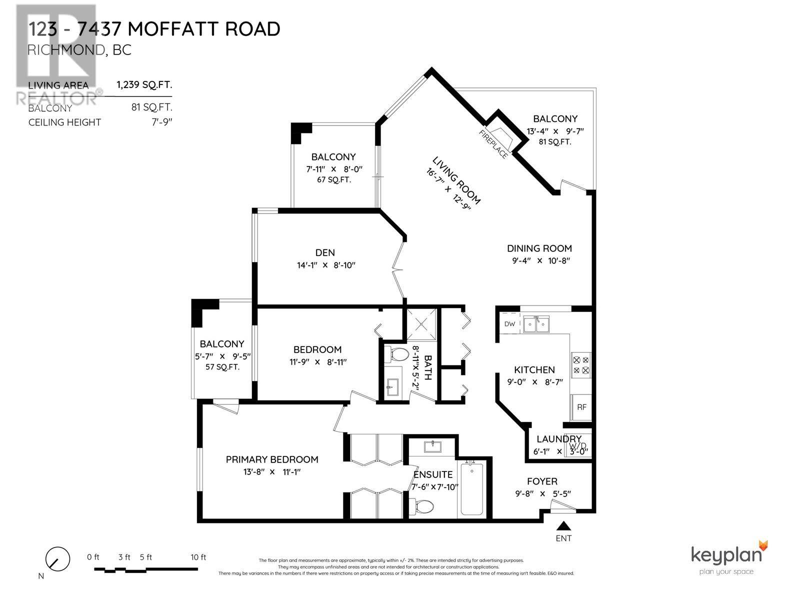 Richmond, BC V6Y3V9,7437 MOFFATT RD #123