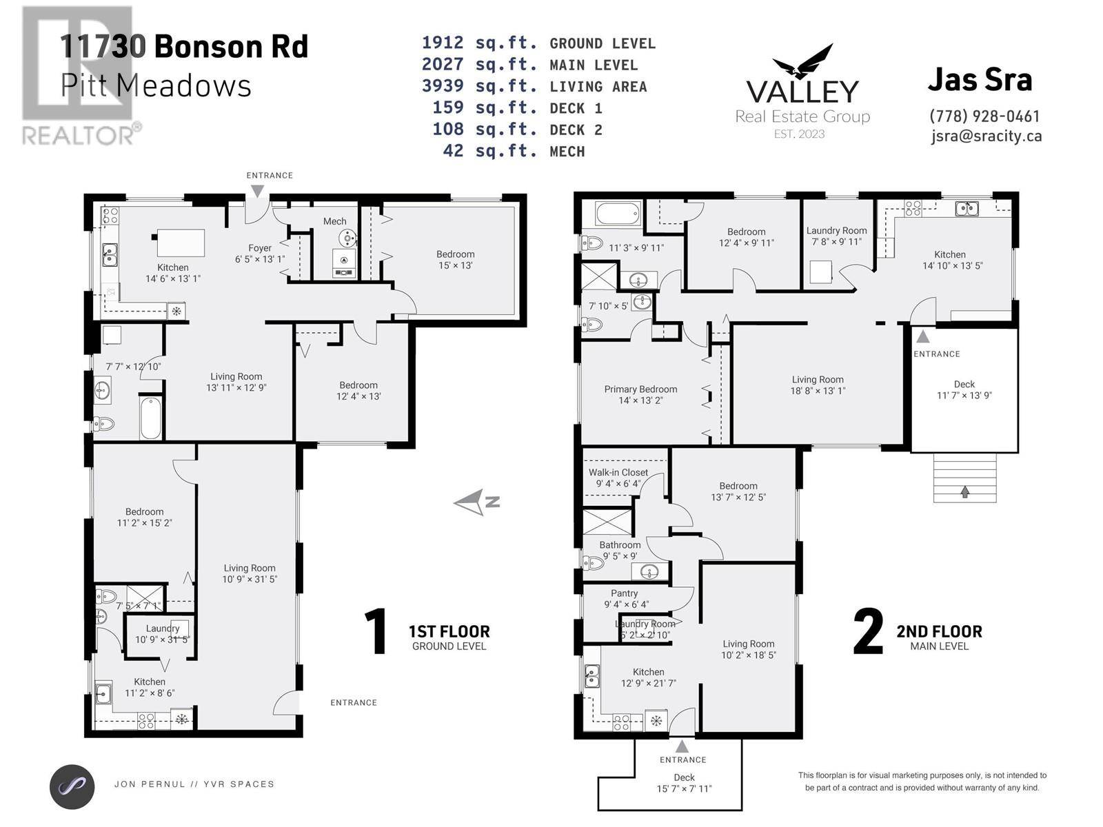 Pitt Meadows, BC V3Y1R6,11730 BONSON ROAD