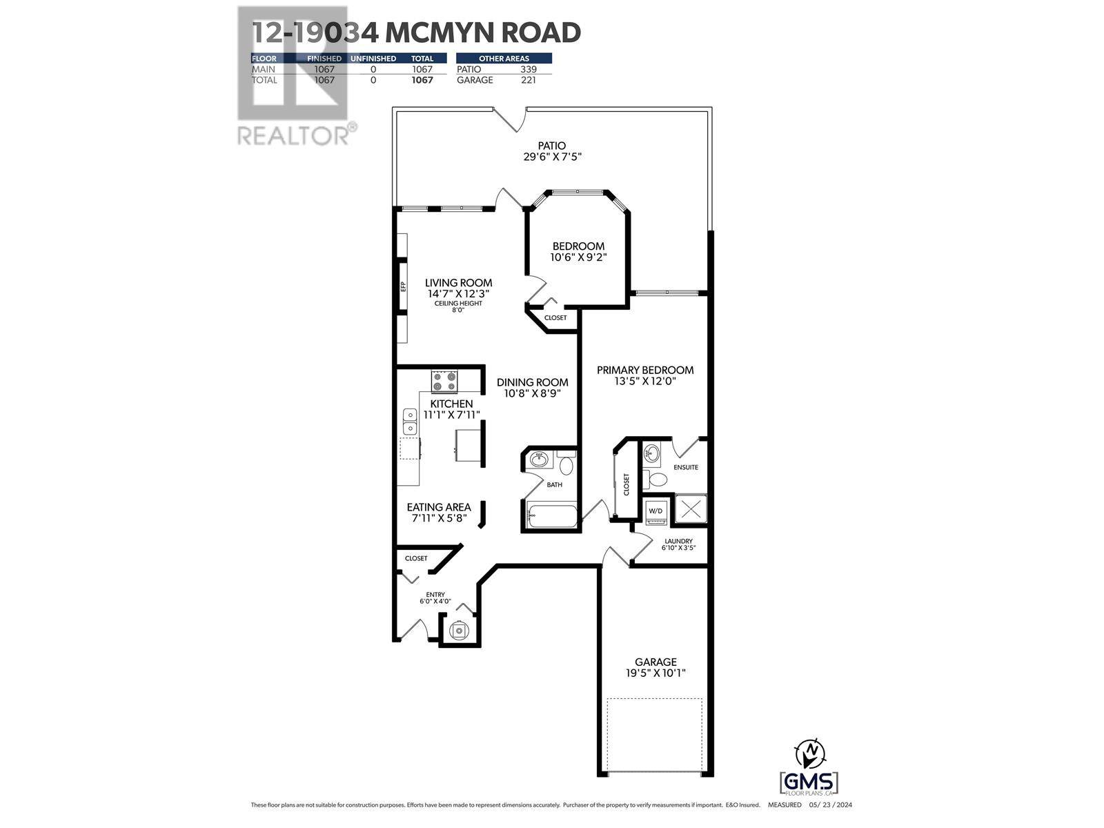 Pitt Meadows, BC V3Y2N8,19034 MCMYN RD #12