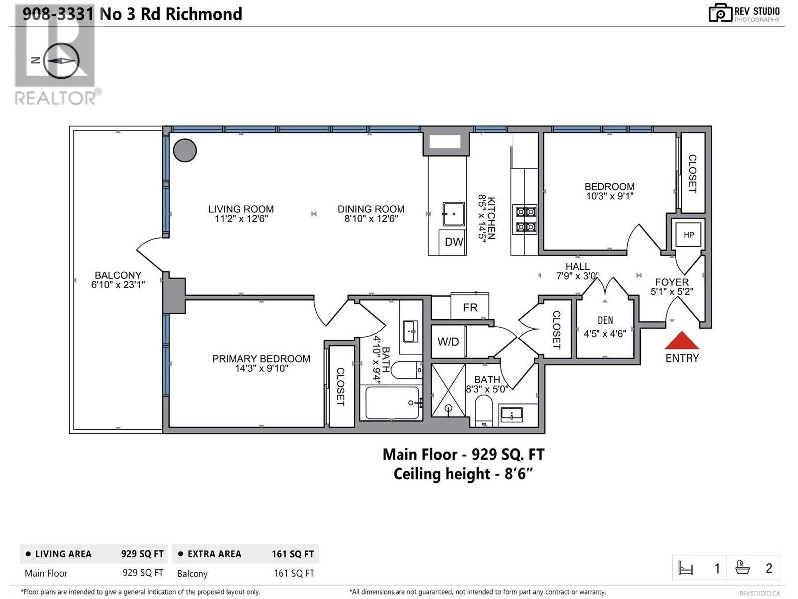 Richmond, BC V6X2B6,3331 NO. 3 RD #908