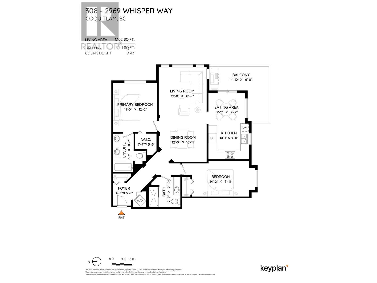 Coquitlam, BC V3E3S8,2969 WHISPER WAY #308