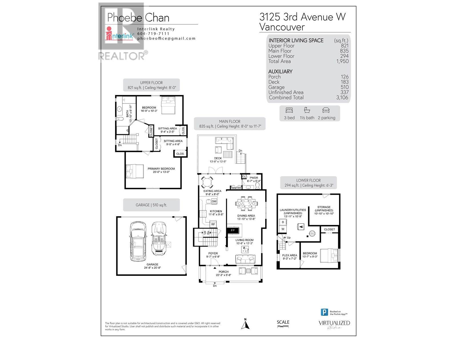 Vancouver, BC V6K1N2,3125 W 3RD AVENUE