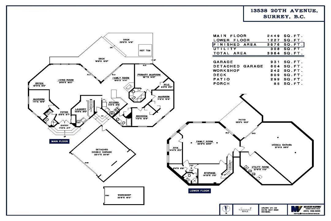 Surrey, BC V4A1Z6,13538 20 AVENUE