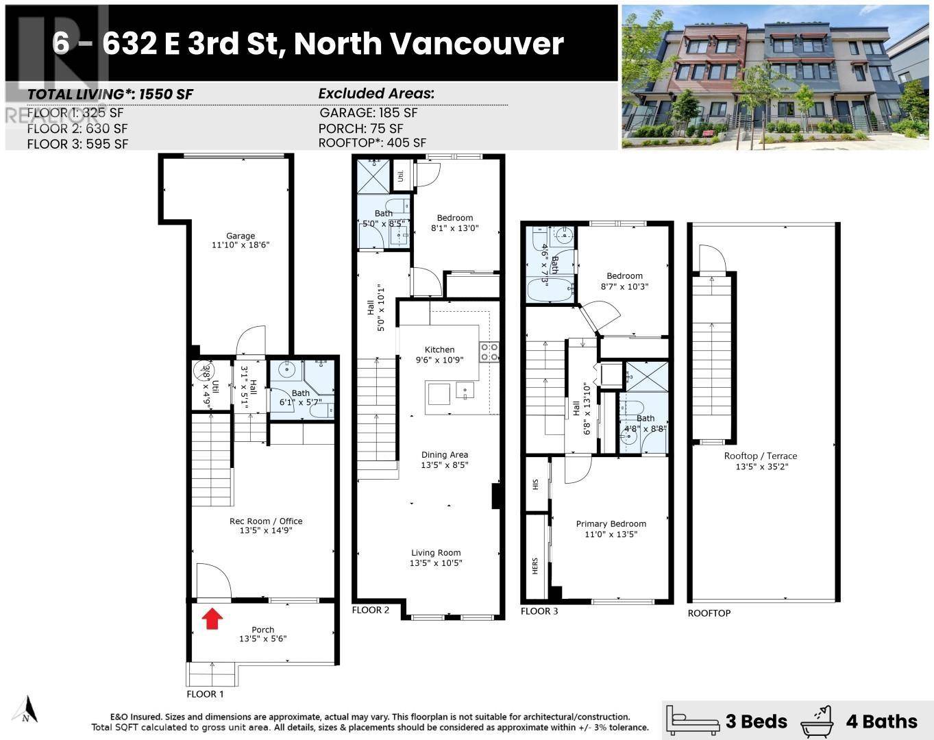 North Vancouver, BC V7L0J1,632 E 3RD ST #6