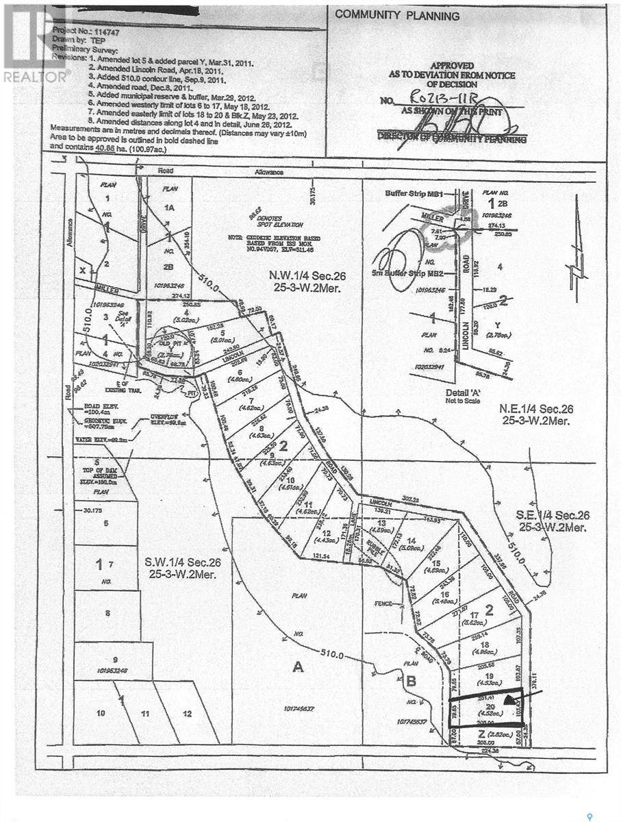 Wallace Rm No. 243, SK S3N2V7,Cherrydale Golf Course Acreage Lot 20