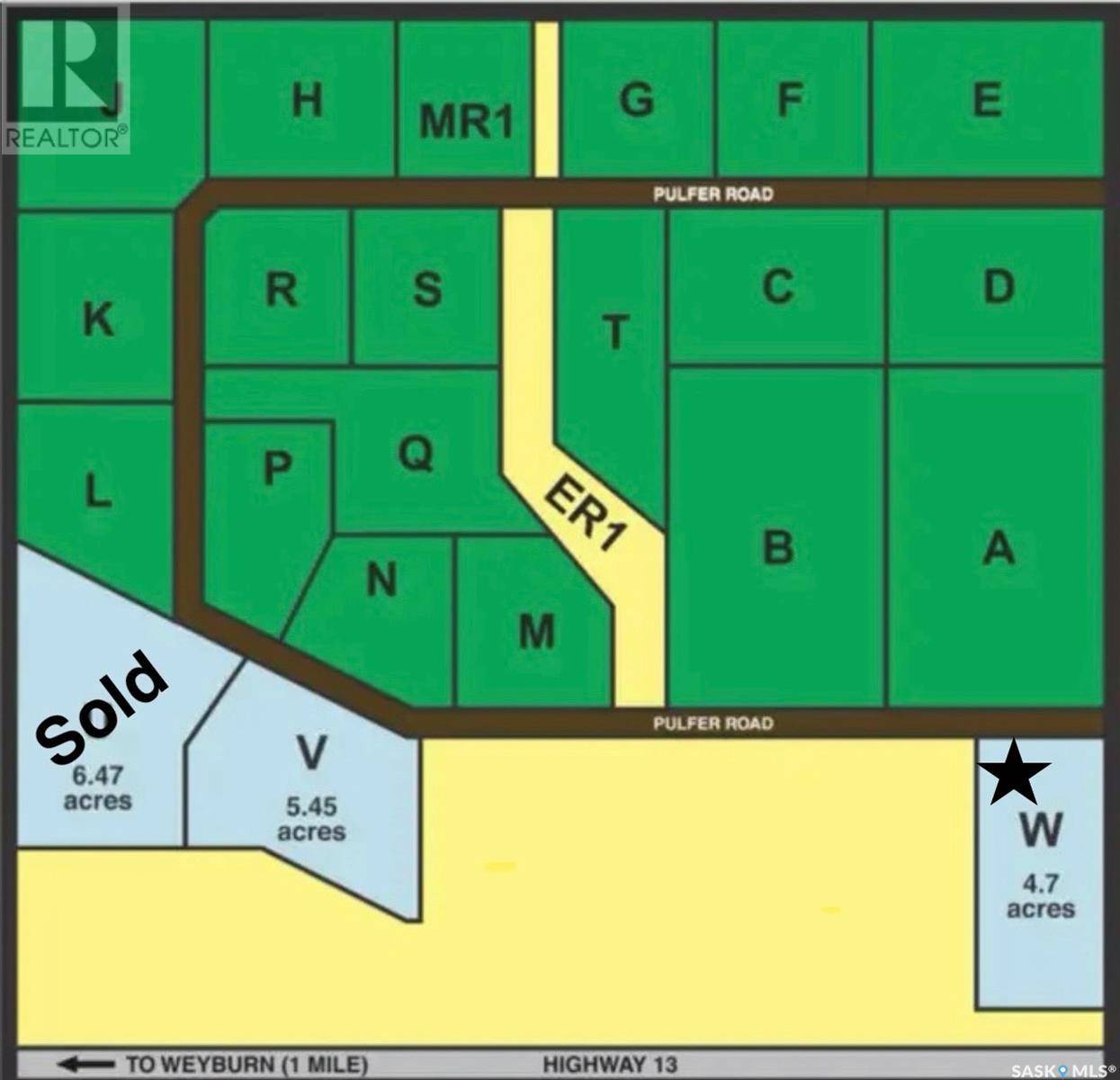 Weyburn Rm No. 67, SK S4H2K1,Summerview Estates Lot W