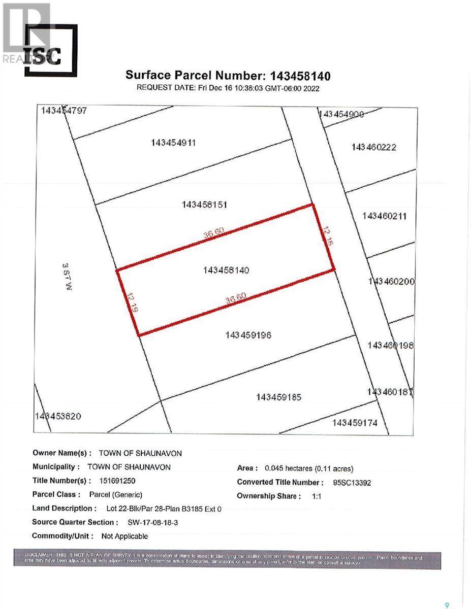 Shaunavon, SK S0N2M0,456 3rd STREET W