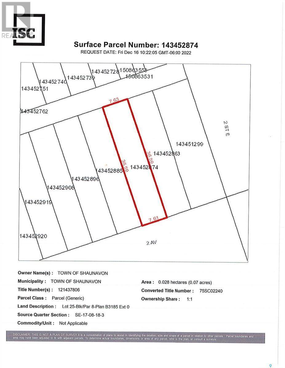 Shaunavon, SK S0N2M0,185 2nd AVENUE E